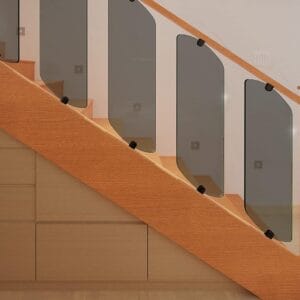 BELOFAY Glass Balustrades for Decking 8x200x830mm