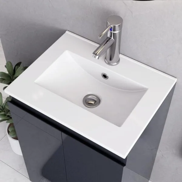 Denvor Grey 500mm Basin Vanity Unit