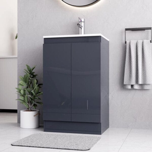 Denvor Grey 500mm Basin Vanity Unit