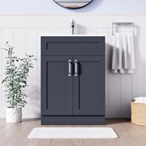 Belofay - BELOFAY 600mm Crawley Grey Floor Standing Vanity Unit 1