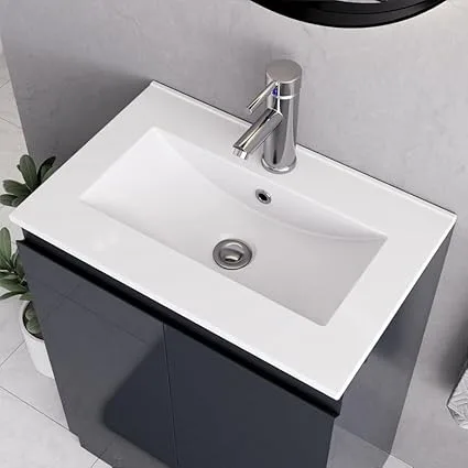 600mm Denvor Grey Floor Standing Vanity Unit