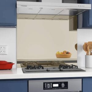 Bronze Glass Kitchen Splashback