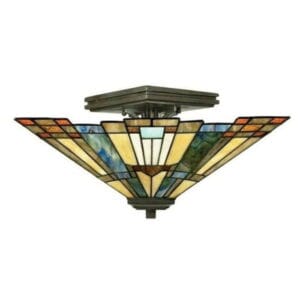 Semi Flush Tiffany Ceiling Light