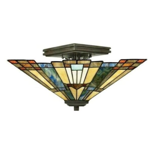 Semi Flush Tiffany Ceiling Light