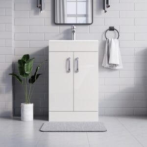 Belofay - Front Design of New York White 500mm Vanity Unit