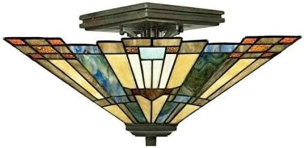 Semi Flush Tiffany Ceiling Light