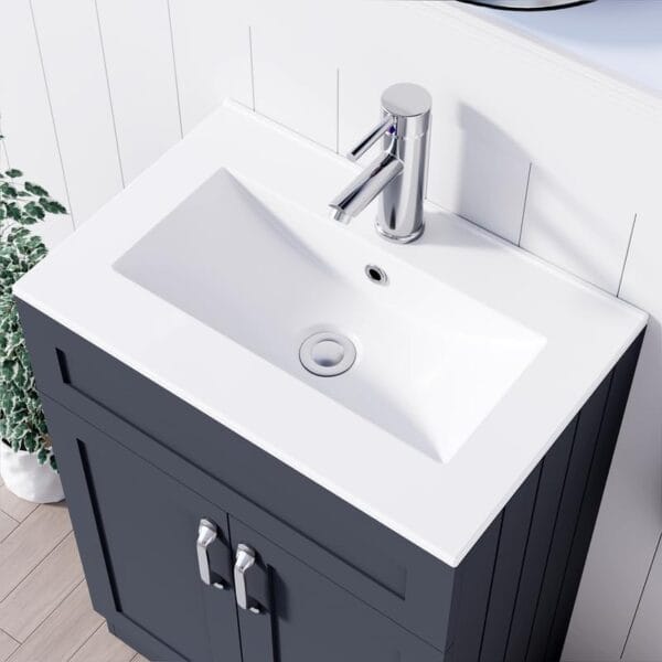 Crawley Grey 500mm Vanity Unit with Free Waste - Image 5