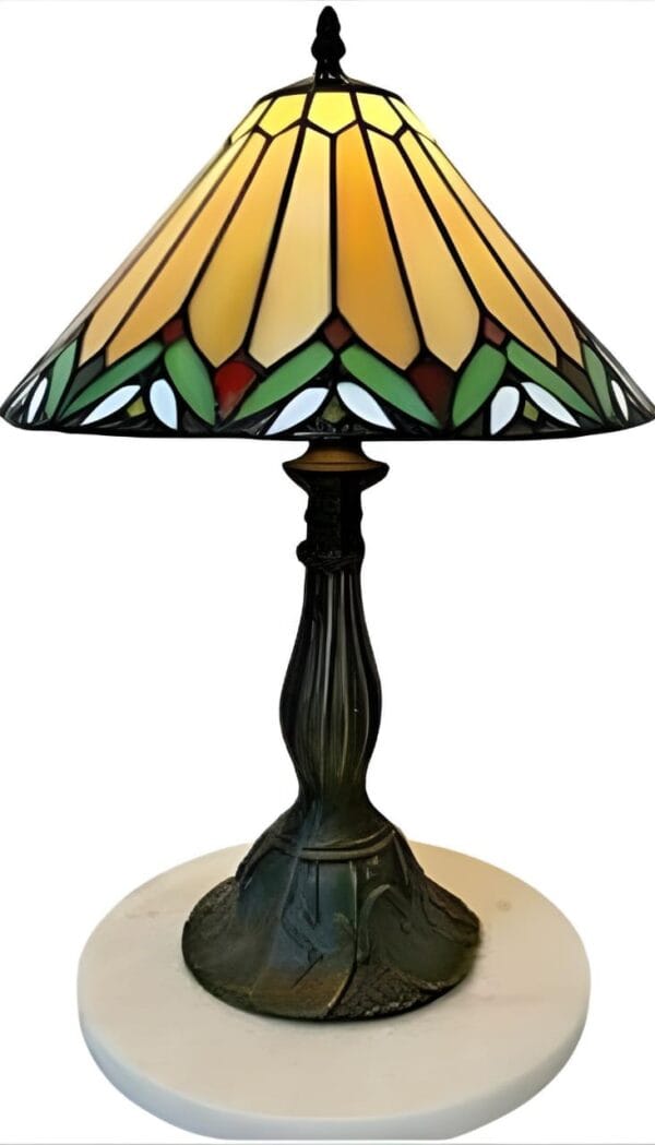 Bronze Glass Tiffany Lamp