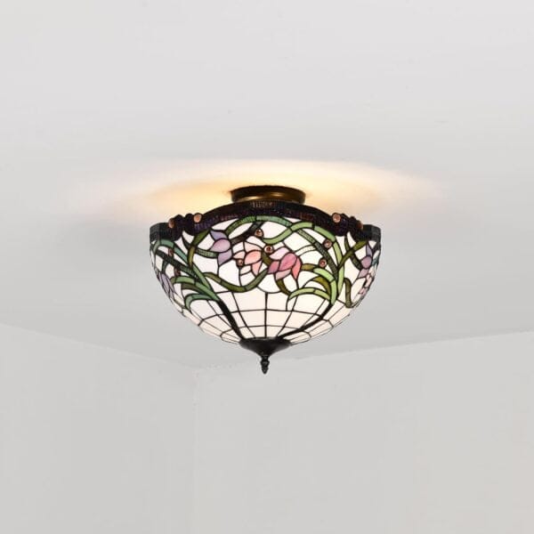 Wild Vine Jewel Pendant Tiffany Ceiling Light