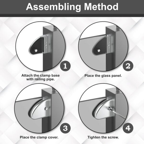 glass clamps assembling method