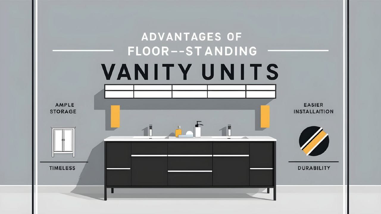 key benefits of floor-standing vanity units