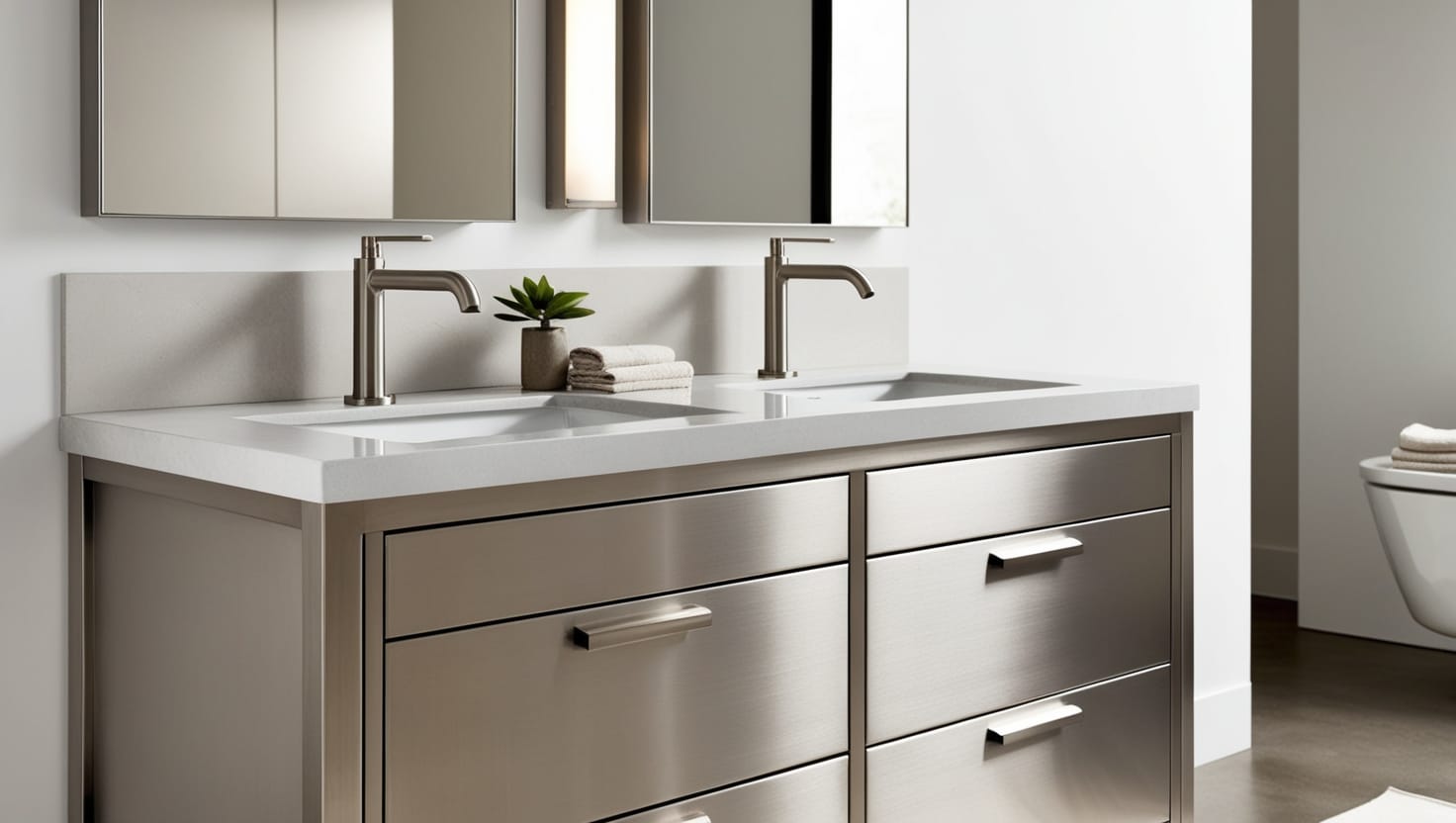 Stainless Steel Vanity